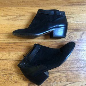 Madewell Ankle Boots size 10 Black Suede Booties